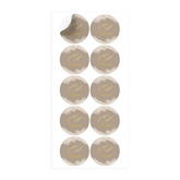 Sheet van ronde Eid Mubarak stickers met waterverf-achtige design voor Eid stickers